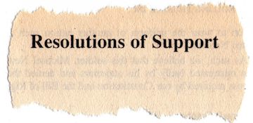 Resolution of support